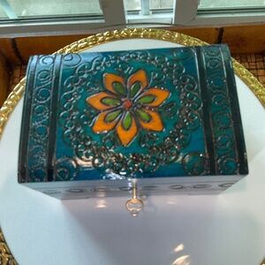 Lovely Carved Wooden Jewelry Box